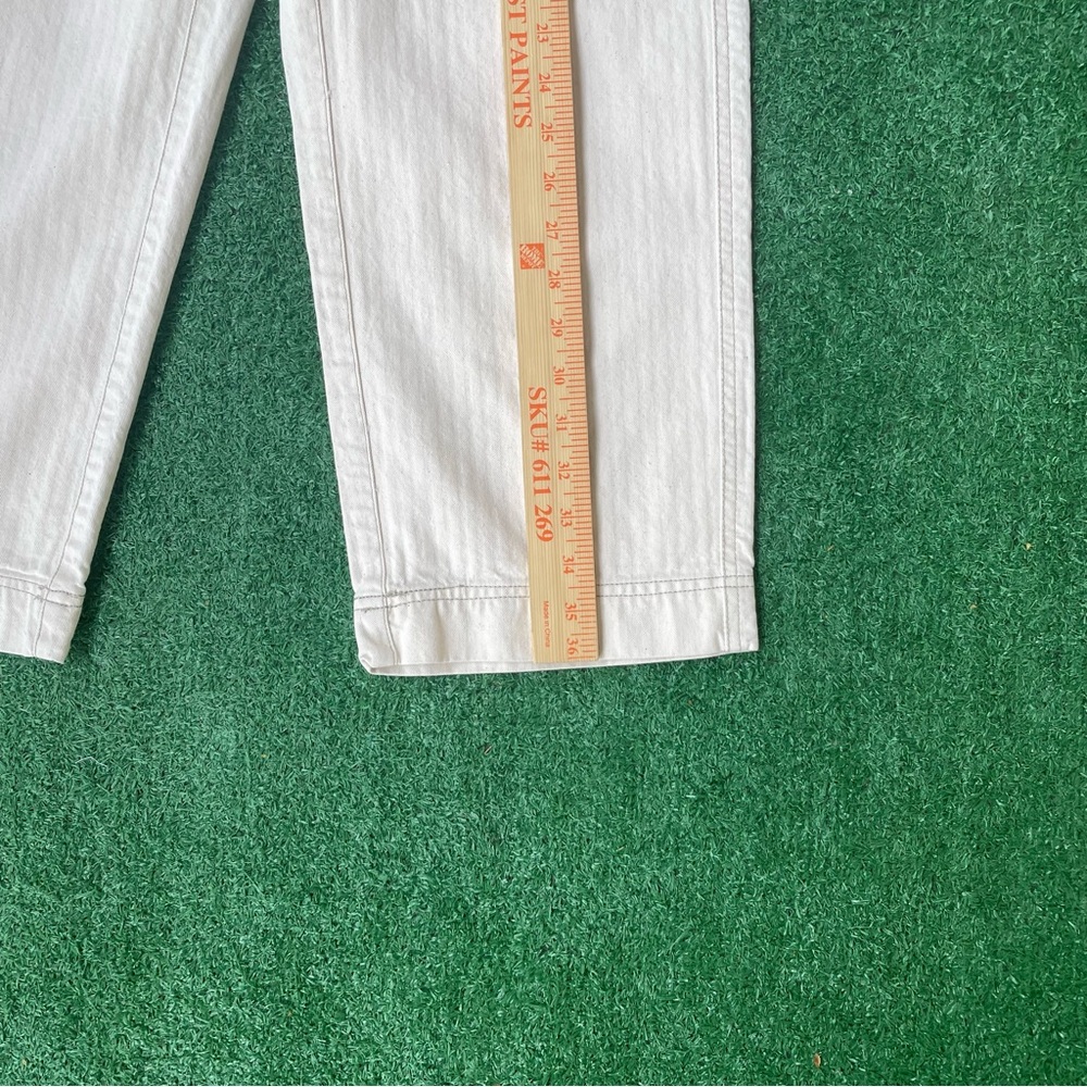 Free People Wide Leg White Utility Pants - Picture 8 of 9